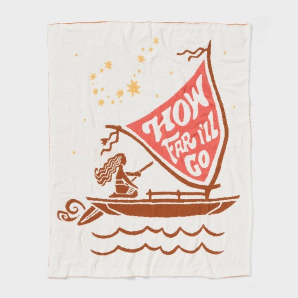 Moana "How Far I'll Go" Kids' Throw Blanket - The Disney Collection Pillowfort - Picture 4 of 4